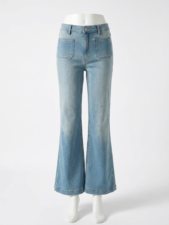 MAISON HOTEL Pants - NEW MAISON HOTEL edna wide leg pant in blue denim